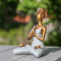 Yoga kvinna grå
