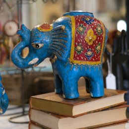 Indisk elefant-ljushållare