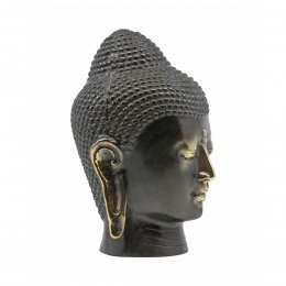 Buddha huvud brons metall