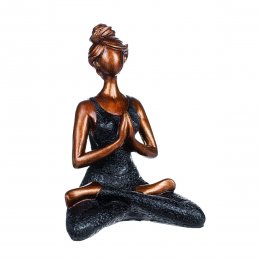 Yoga kvinna svart