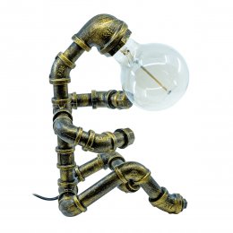 Rörlampa steampunk lampa industriell stil