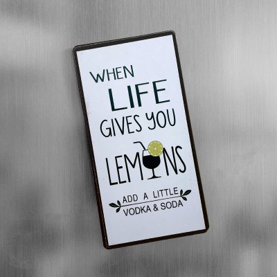When life gives you lemons - add a little vodka & soda
