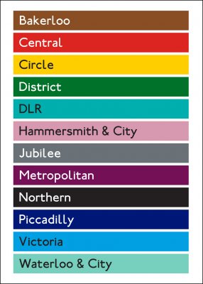 Print London tube karta